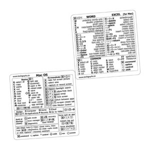 Buy Mac OS Word Excel Quick Reference Keyboard Shortcut Stickers
